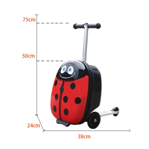 SCC-18LB-R01 Ladybug Kids Scooter Luggage