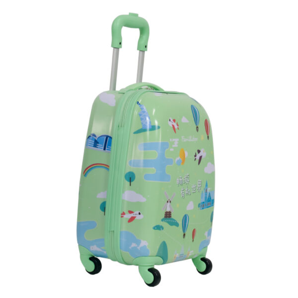 LGA4-16YL-G04 Green Organic Kids Luggage