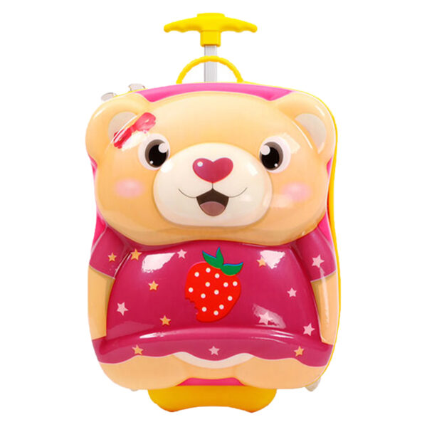 pink bear kids luggage