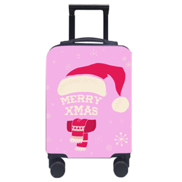 pink christmas hat kids luggage