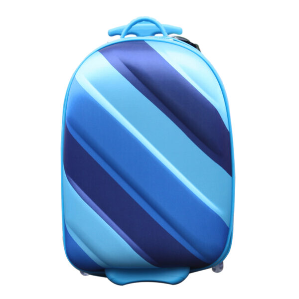 blue rainbow kids luggage