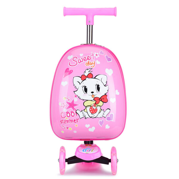 cat kids scooter luggage